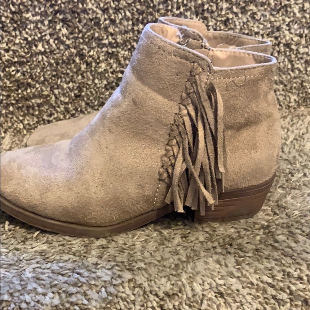 Girls Tan Suede boots
